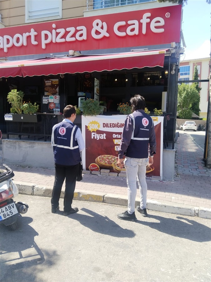 İlimizde Faaliyet Gösteren Zincir Restoranlara Yönelik Fiyat Etiketi Denetimi